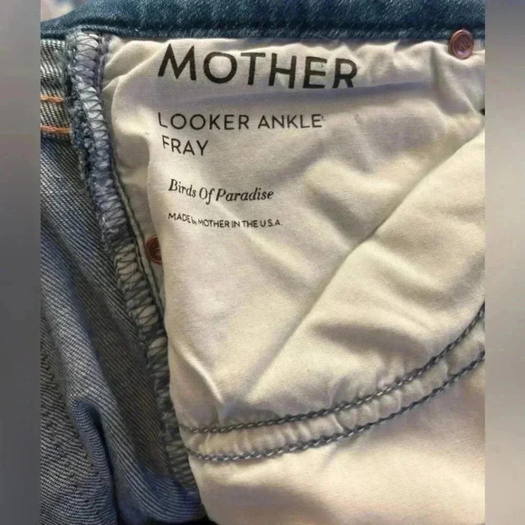 Mother Denim The Looker Fray Skinny Jeans, Size 27 - Picture 6 of 11